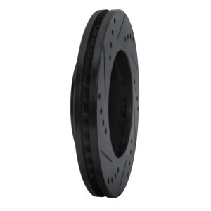 Toyota Camry Brake Rotor (1) - Front Right - R1 Concepts - Drilled & Slotted - Black - `92-`01